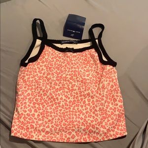 Brandy Melville pink cheetah skyler tank